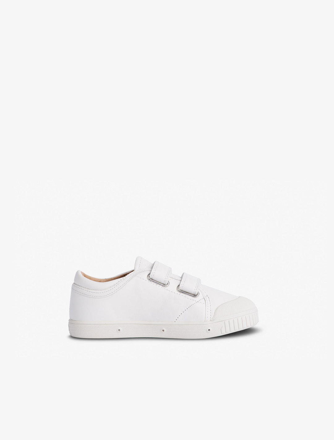 Leather low top trainer for kids | Spring Court
