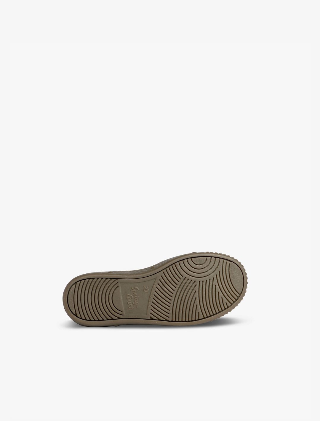 Leather low top trainer for kids | Spring Court