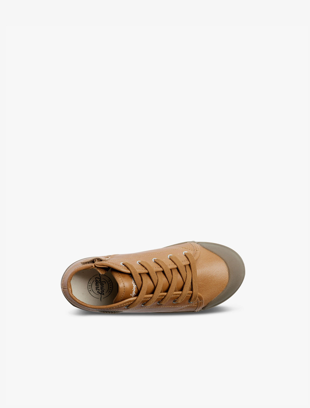 Basket couleur en cuir pour enfant | Spring Court