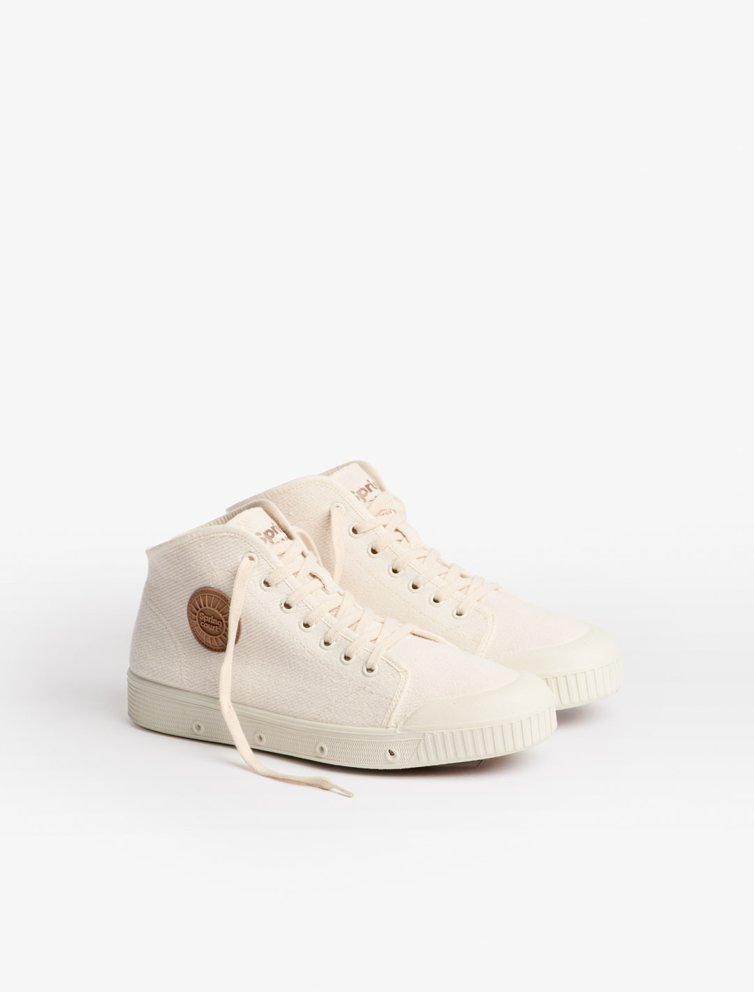 Cotton high top trainer | Spring Court