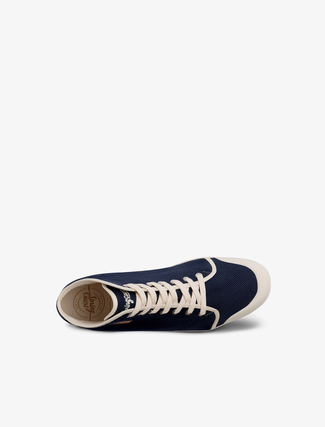 Cotton high top trainer | Spring Court