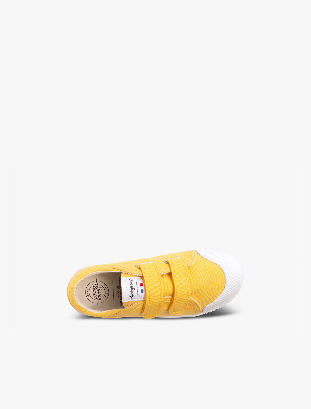 Children's low top trainer in leather | Spring Court